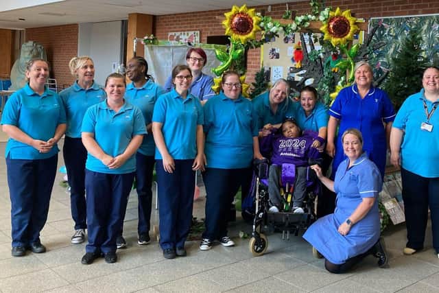 Complex Health Needs team with their patient Antoinette