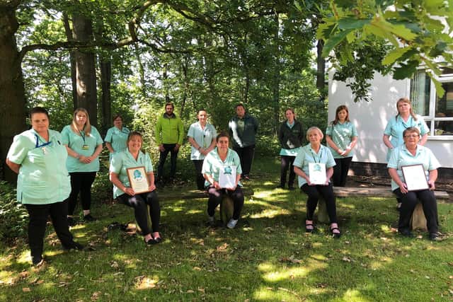 Staff from Exemplar which has again been named one of the best care home providers in the East Midlands