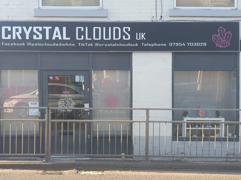 Crystal Clouds is located on Warsop Road, Mansfield Woodhouse. The business stock a range of alternative and holistic health products.