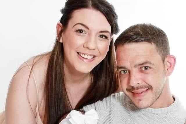 Happier times. Lauren and Craig with daughter Lola, born in March 2021.