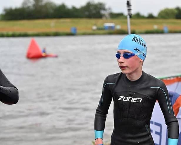 Mansfield Tri Club member William Swindlehurst (12) made an impressive debut.