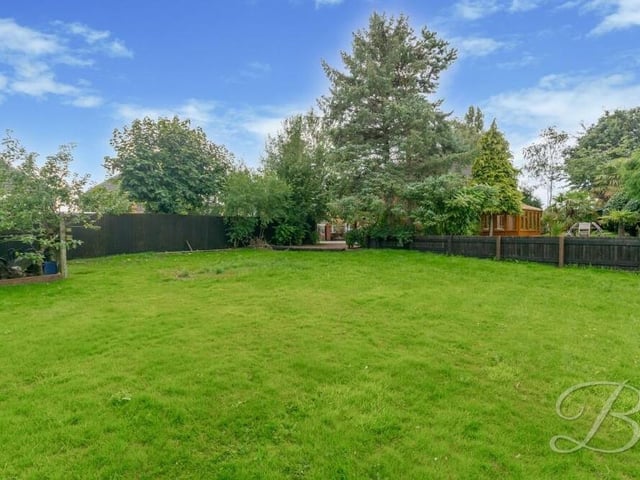 The garden at the Berry Hill property has a surrounding fence for security and privacy.