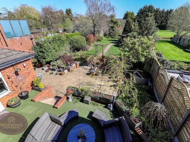 Relax and unwind in this idyllic garden oasis.