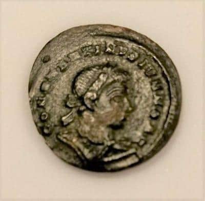 A Roman coin which is now available to view on Mansfield Museum's online collections