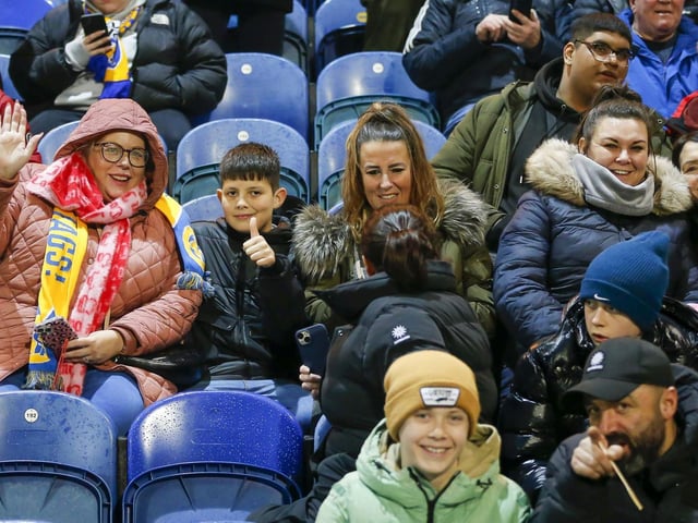 Mansfield Town fans at last night's draw with Sutton United.