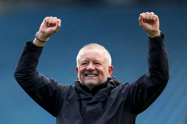 Blades boss Chris Wilder.