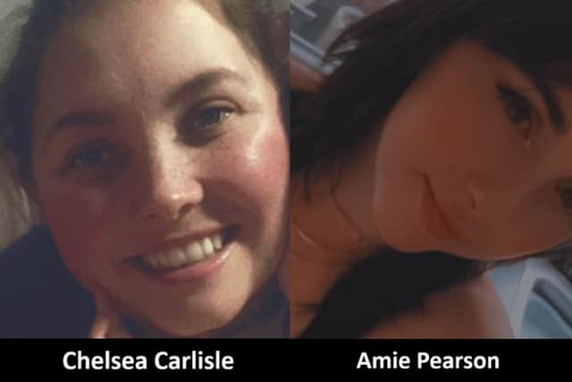 Amie Pearson, 26, who was the driver, and Chelsea Carlisle, 29, who was the passenger, died in the crash