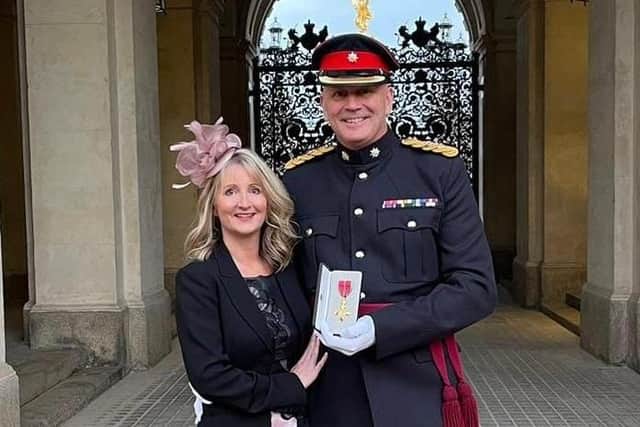 Army Officer Lieutenant Colonel Keith Spiers with his wife, Helen