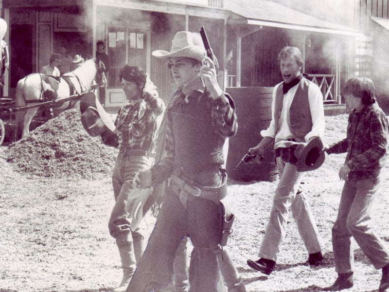 The theme park had regular shoot-outs - do you remember watching them?