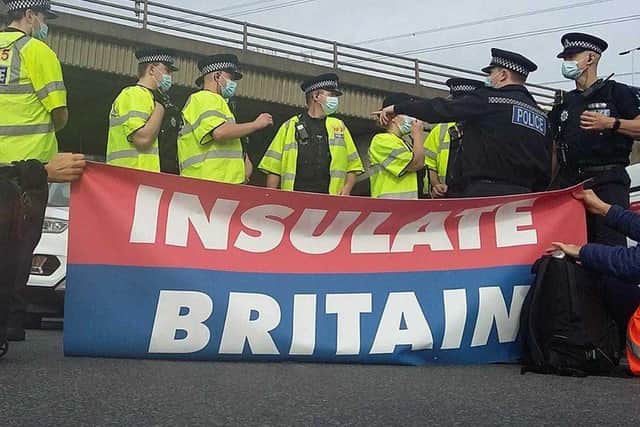 Insulate Britain said there had been a lack of action from the Government over insulating homes.