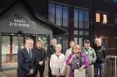 Reform councillors and supporters outside Ashfield Council after walking out of the meeting in which the new leader was chosen. Photo: Submitted