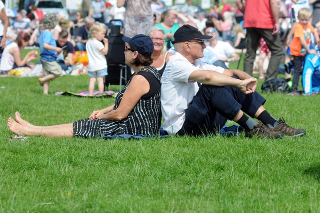 Savouring the atmosphere at the Summer Festival Music Event at Bents Park in 2014.