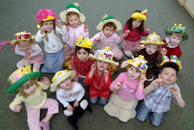 Children at the Leen Mills play group Hucknall, 2006, enjoyed their Easter bonnet parade.