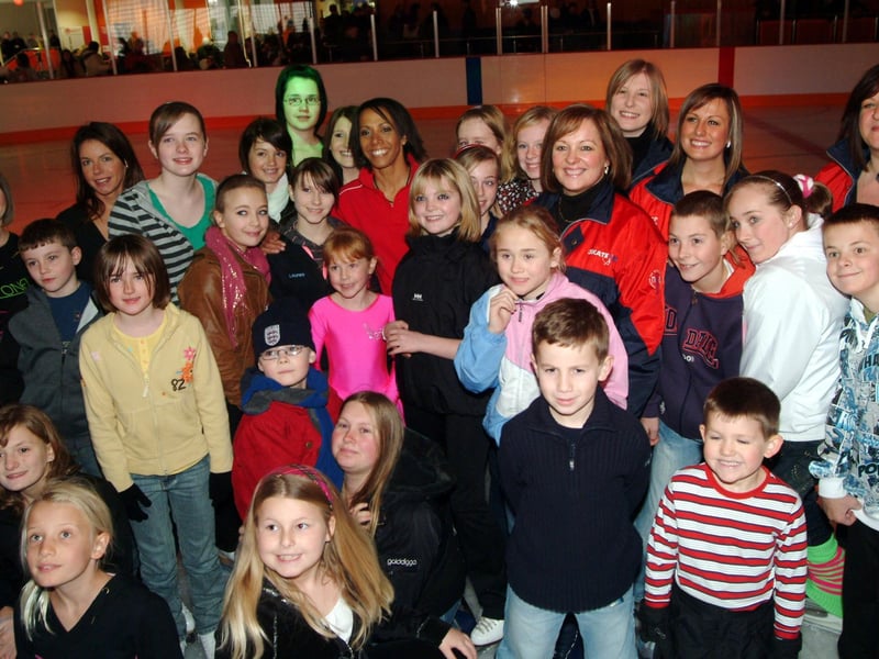 The ice rink was a hit with Sutton's youngsters.