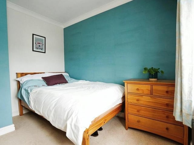 The third and final double bedroom on the first floor is warm and well presented.