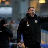Mansfield Town FC v Bradford City, pictured is Mansfield manager Graham Coughlan