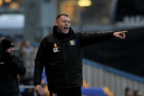 Mansfield Town FC v Bradford City, pictured is Mansfield manager Graham Coughlan