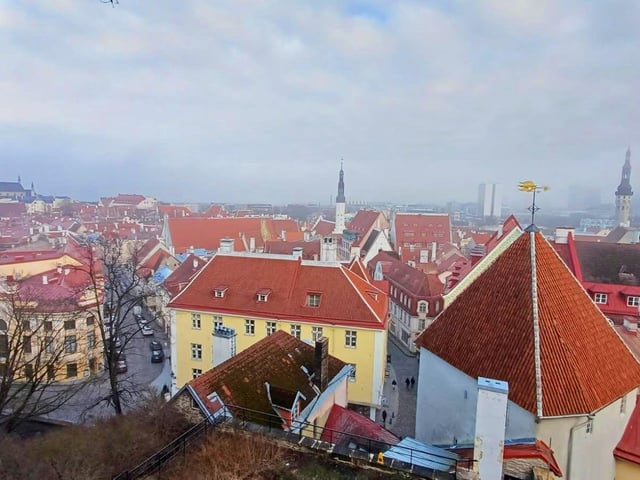 The city of Talinn from above