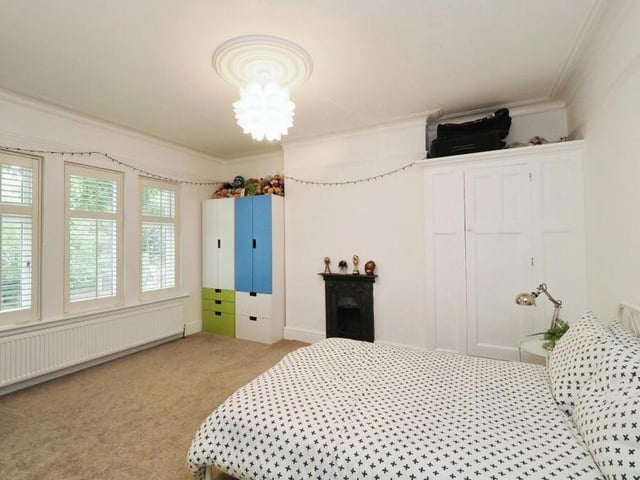 Like the master, the second bedroom overlooks the front of the Edwardian property. It is well-proportioned, with plenty of wardrobe and storage space.