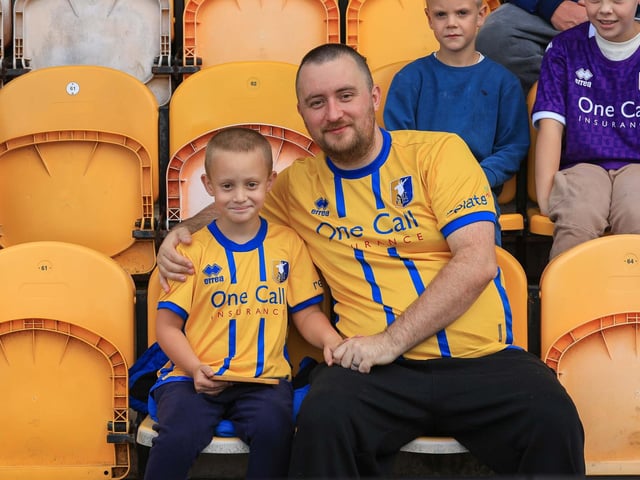 Mansfield Town turned on the style to blow away promotion hopefuls Luton Town.