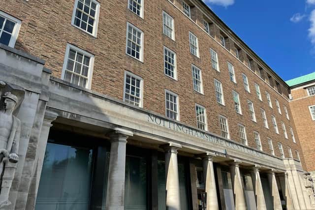 County Hall, Nottinghamshire Council's headquarters in West Bridgford.
