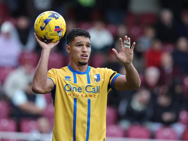 Came on at half-time for Sweeney and gave a solid display as a right back as Stags switched to four at the back.