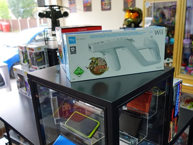 There is a wide variety of Nintendo products available in the store, including the Wii, DS and Switch.