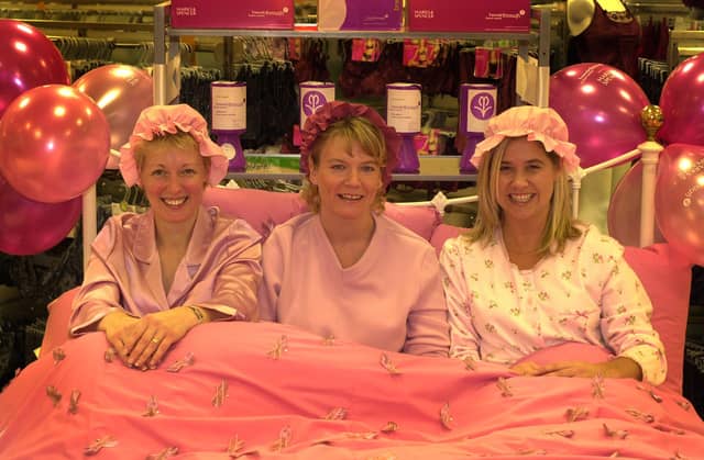 Who can you spot in these pictures supporting breast cancer or telling their brave stories?