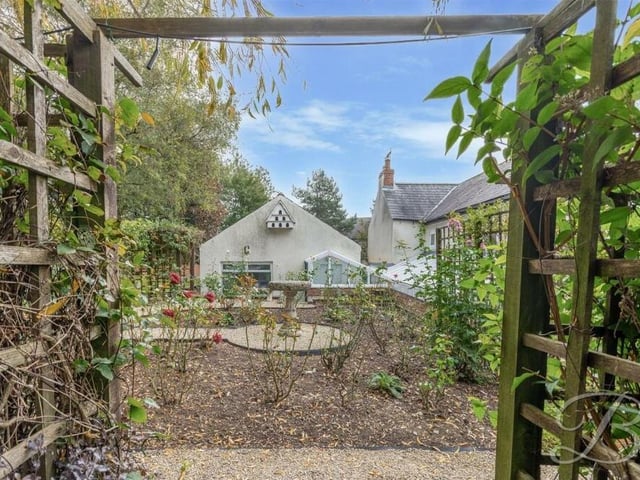 The garden at the £425,000-plus property has been meticulously maintained by the current owners.