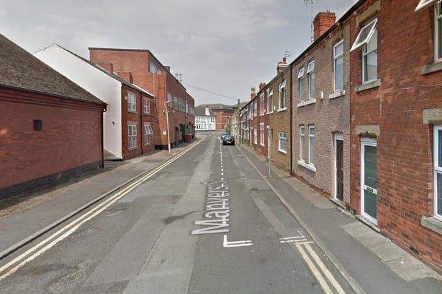 There were nine offences reported on or near Manvers Street, which is in the Mansfield West policing area.