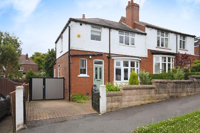 This three-bed semi-detached home has a guide price of £335,000 (https://www.zoopla.co.uk/for-sale/details/55436589).