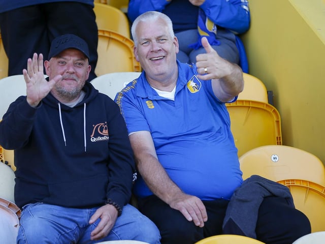 Stags fans ahead of the 2-1 win over Stockport County