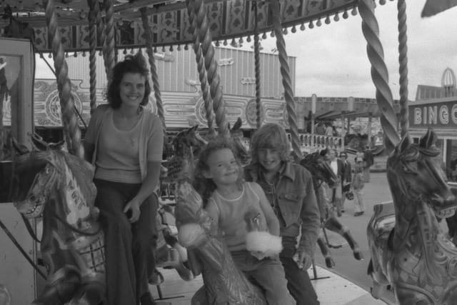 Mansfield Colliery seaside trip, 1975.