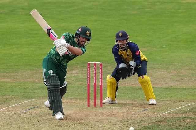 Tom Moores hit an unbeaten 51 from 33 balls to see Notts home.