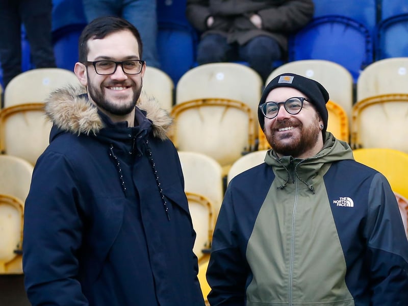 Mansfield Town fans ahead of the 3-2 win over Hartlepool United. Can you spot someone you know?