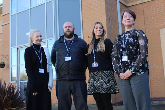 Notts Police protect officers Lucy Kennedy, Mark Lonsdale, Kirsty Jackson and Dale Richardson