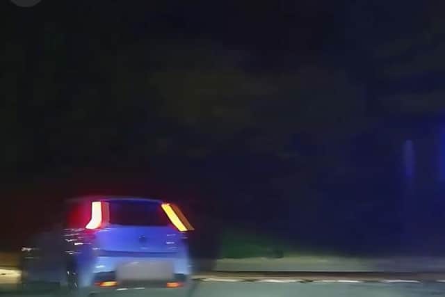 The MG was driven at speed through residential streets, on the wrong side of the road, the wrong way around a roundabout, through multiple red lights and off-road into an industrial estate.