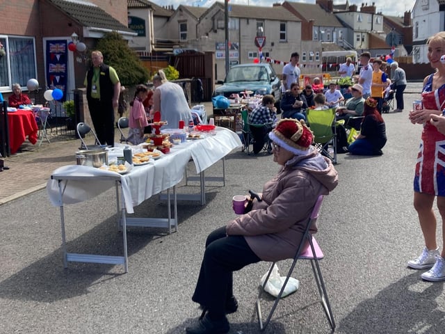 Another snapshot of residents enjoying the festivities on Redcliffe Street, Sutton, on Sunday, May 7.
