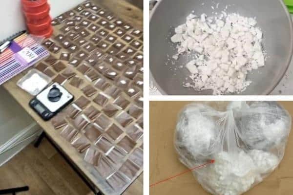 Some of the drugs seized by Nottinghamshire Police detectives