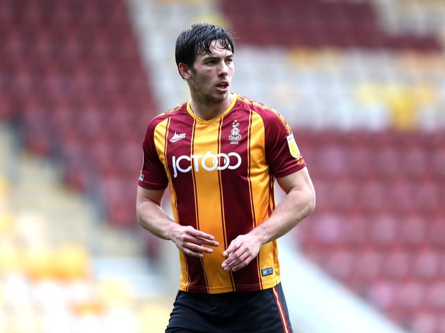 Niall Canavan has two bookings and two straight red cards during his time with Bradford and Barrow.