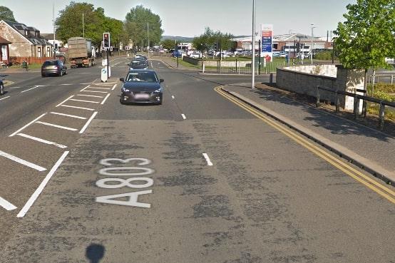Temporary traffic lights will remain in place at Tesco in Glasgow Road, Camelon until February 4 for Scottish Water works.