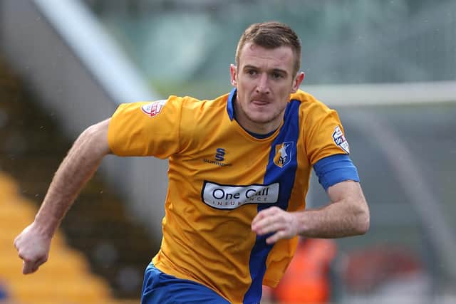 The late Lee Collins in Mansfield Town action. (Photo by Pete Norton/Getty Images)