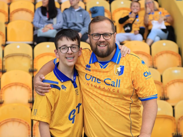 Mansfield Town turned on the style to blow away promotion hopefuls Luton Town.