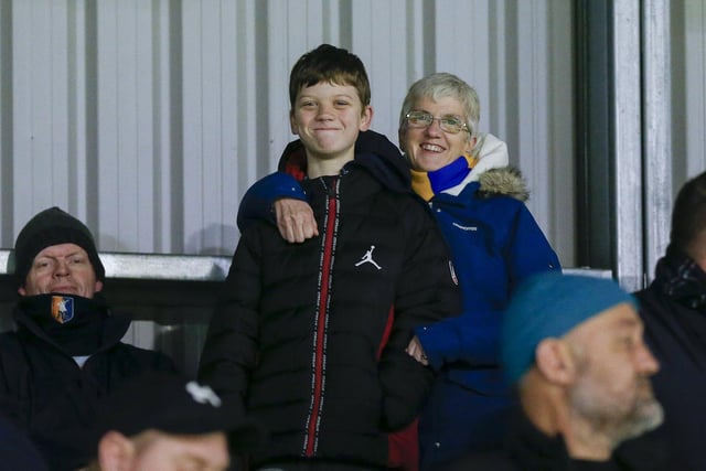 Mansfield Town fans enjoy a cracking win at Harrogate.