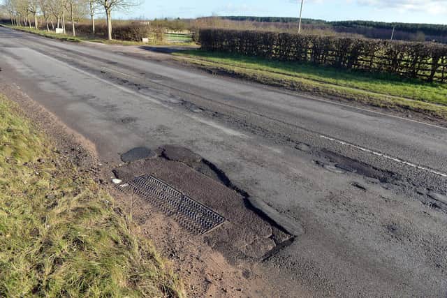 Residents are sick of the potholes on Mansfield Road, near Clipstone