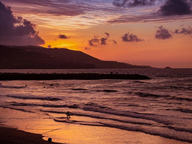 Jet2 and Ryanair fly to Las Palmas, capital of the Canary Island of Gran Canaria.