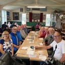 Warsop Probus members and partners at Lincolnshire Aviation Heritage Centre.
