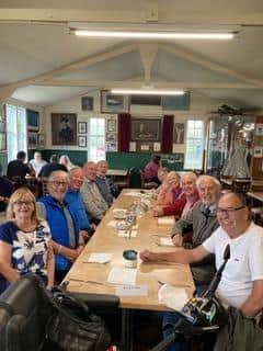 Warsop Probus members and partners at Lincolnshire Aviation Heritage Centre.