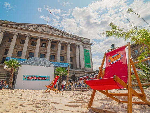 Be beside the seaside in the middle of the city with the annual beack at Old Market Square until August 31.