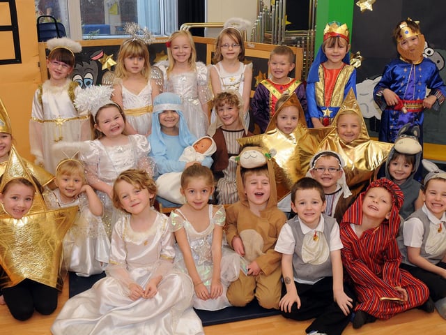 Farmilo Primary School pupils from key stage 1 who took part in their production of 'The Nativity' at their Mansfield school.